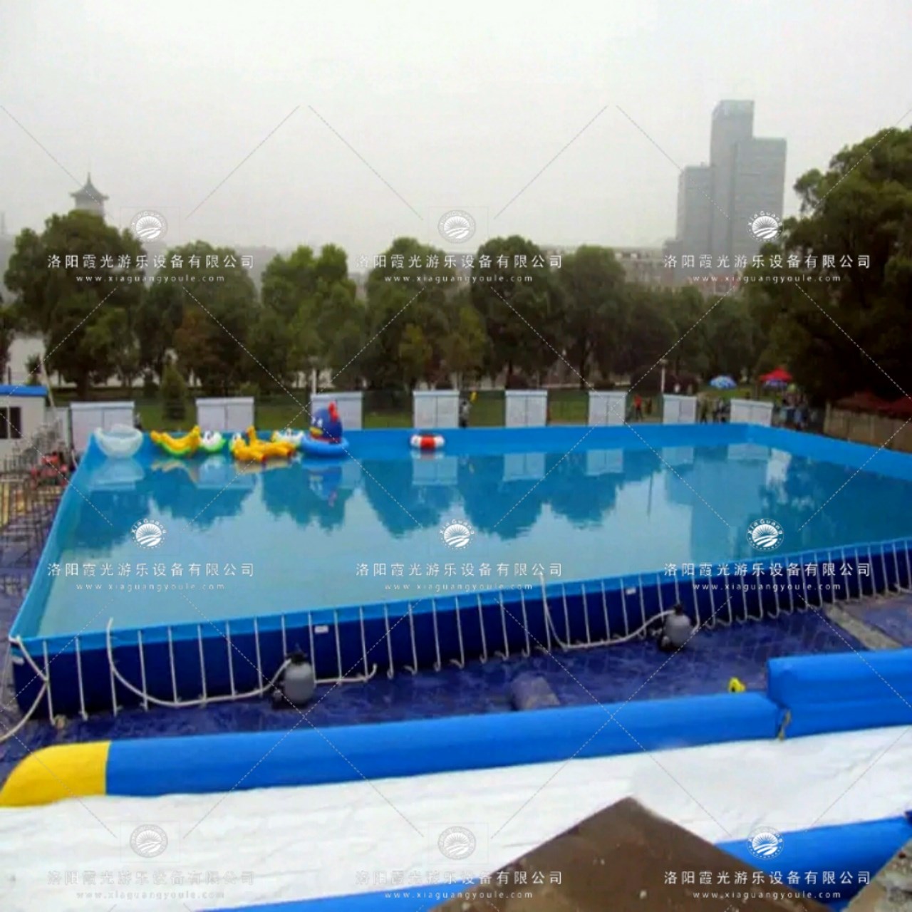 三道镇大型支架游泳池